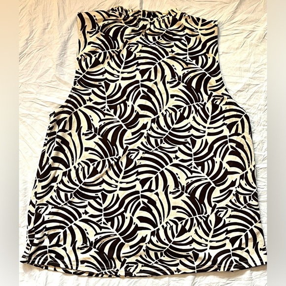 Melloday Brown and Cream Sleeveless Top Size Medium - Picture 8 of 9